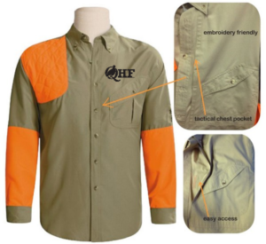 QHF Right Hand Vented Upland Shooting Shirt